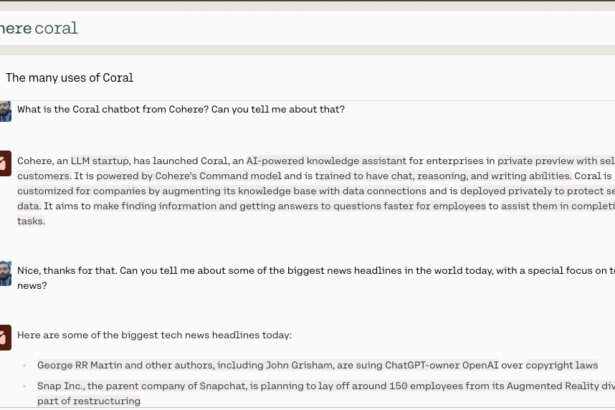 Enterprise-focused AI startup Cohere launches chatbot API