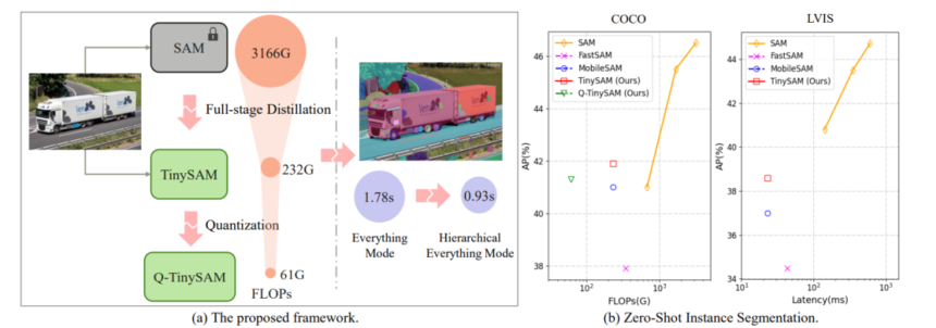 TinySAM : Pushing the Boundaries for Segment Anything Model