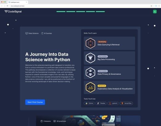 CodeSignal launches a learning platform with an AI-powered guide