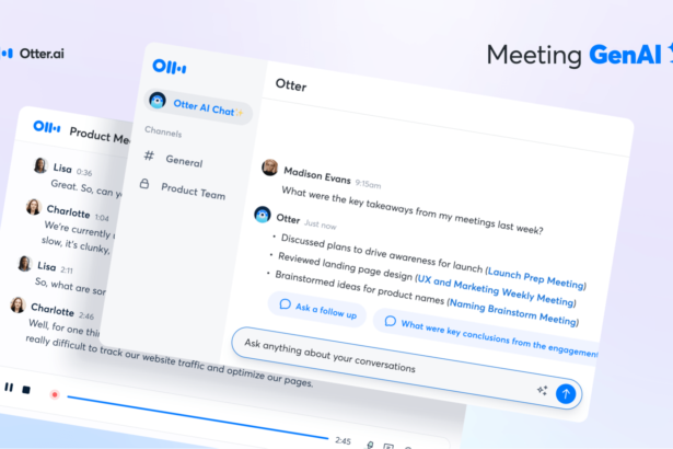 Looking for more intelligence from meetings? Otter.ai is taking a shot with ‘Meeting GenAI’