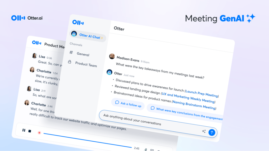 Looking for more intelligence from meetings? Otter.ai is taking a shot with ‘Meeting GenAI’