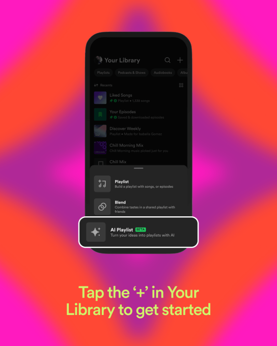 Spotify launches personalized AI playlists that you can build using prompts