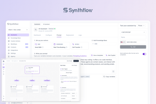 Synthflow picks up .4M for no code voice assistance for SMEs